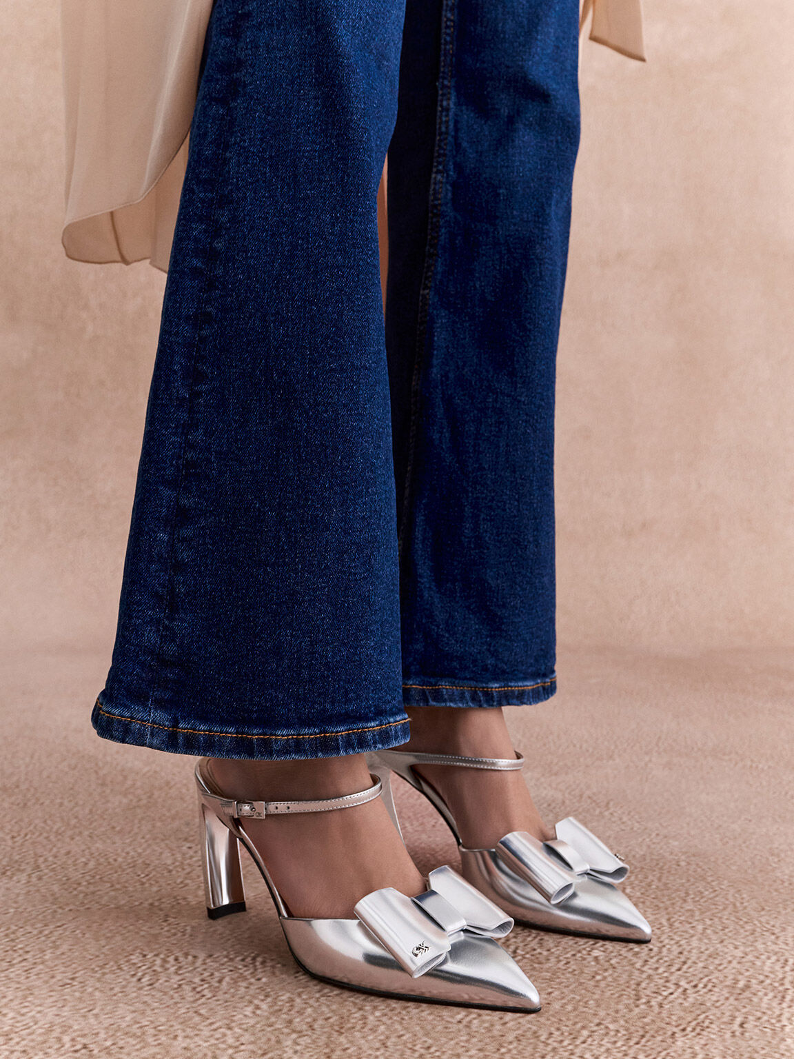 Womens mules with bow deals