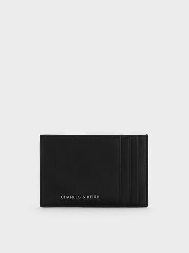 Ivette Woven Card Holder, Noir, hi-res