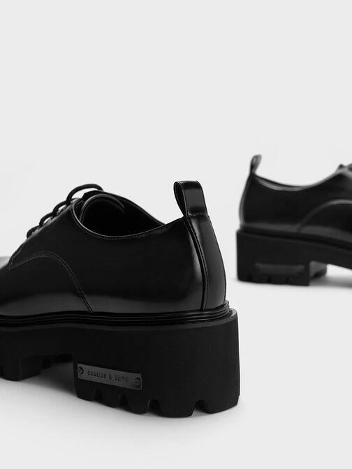 Imogen Chunky Oxfords, Black Box, hi-res