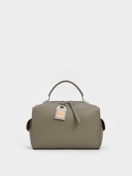 Austen Top Handle Bag, Khaki, hi-res