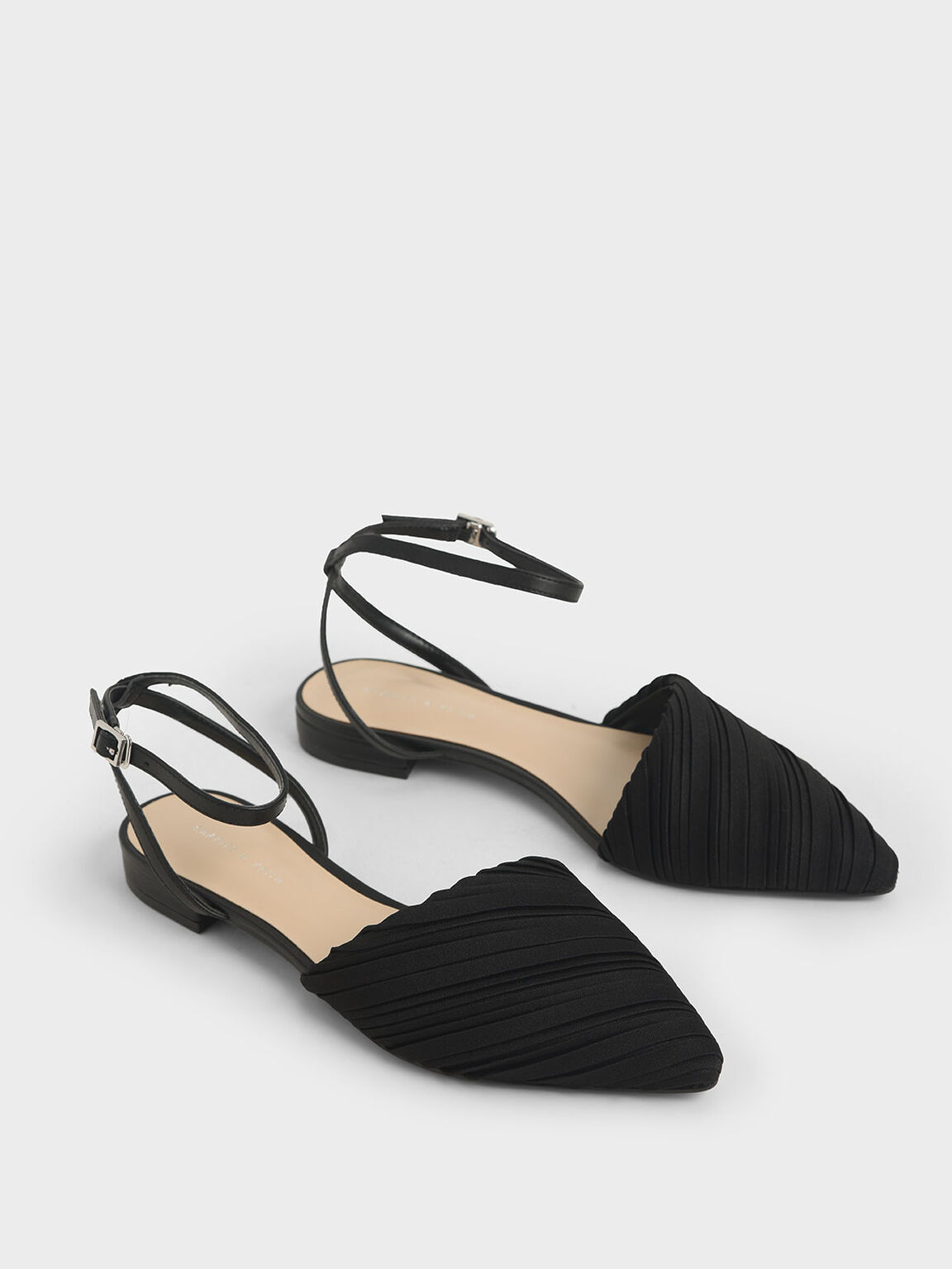 flat court shoes with strap