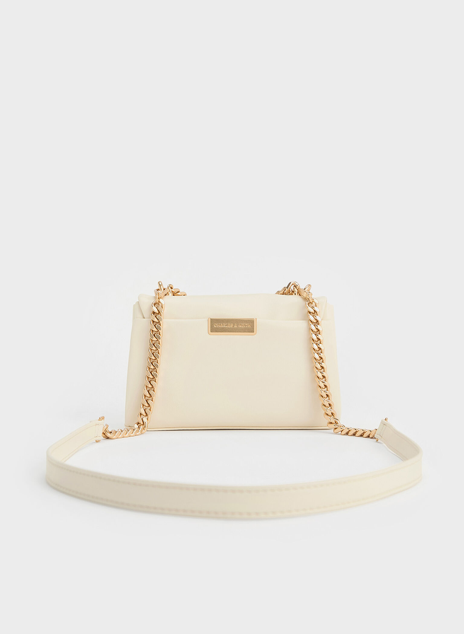Mini Kerry Chain-Handle Crossbody Bag, Cream, hi-res