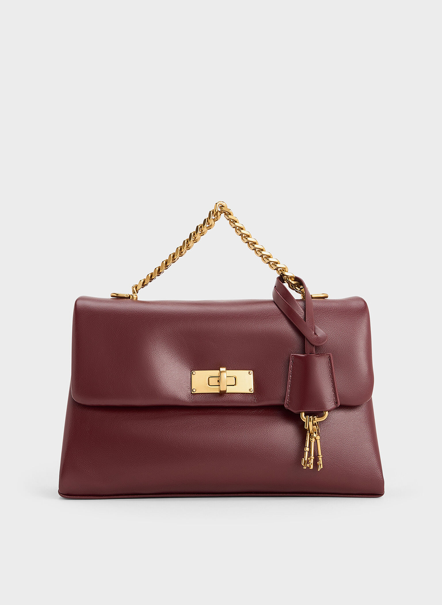Kerry Chain-Handle Crossbody Bag, Mulberry Plum, hi-res