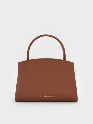 Aubrielle Canvas Two-Tone Top Handle Bag, Taupe Canvas, hi-res