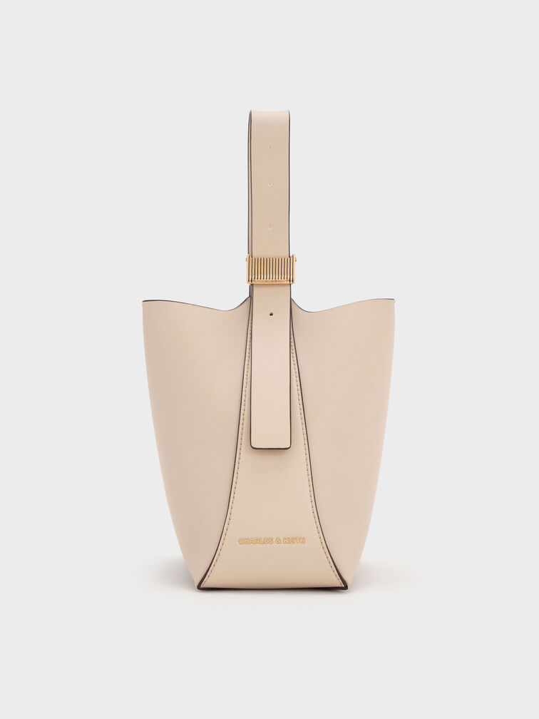 Edna Bucket Bag, Oat, hi-res
