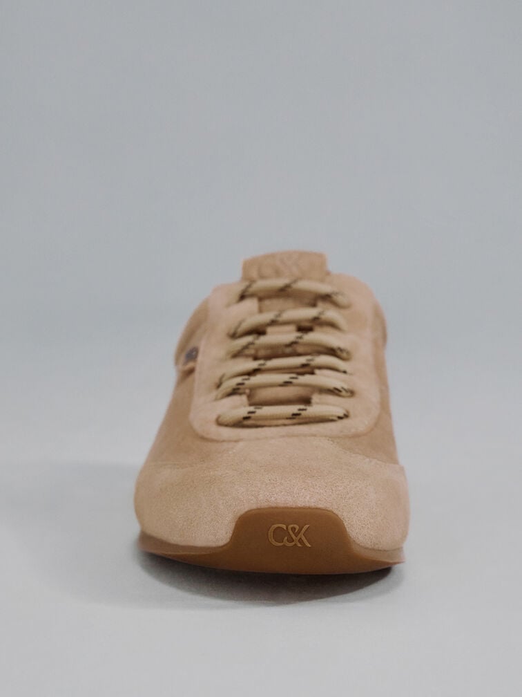 Jace Suede Sneakers, Beige, hi-res