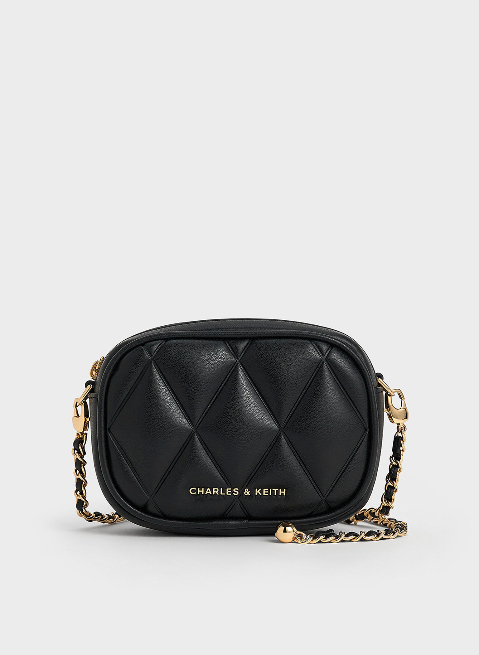 Arwen Quilted Mini Bag, Black, hi-res