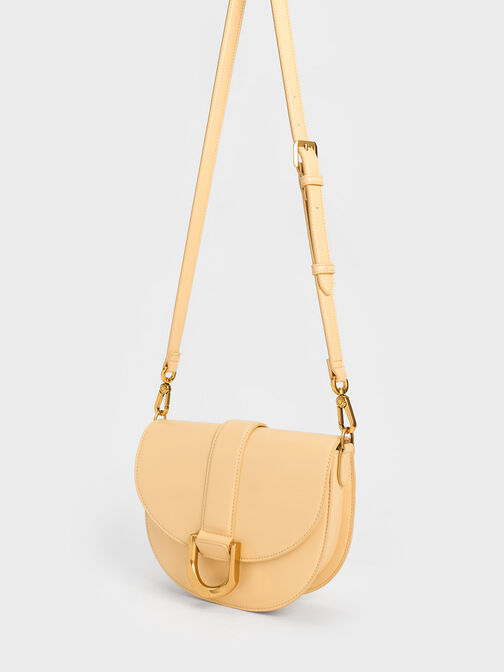 Gabine Saddle Bag, Beige, hi-res