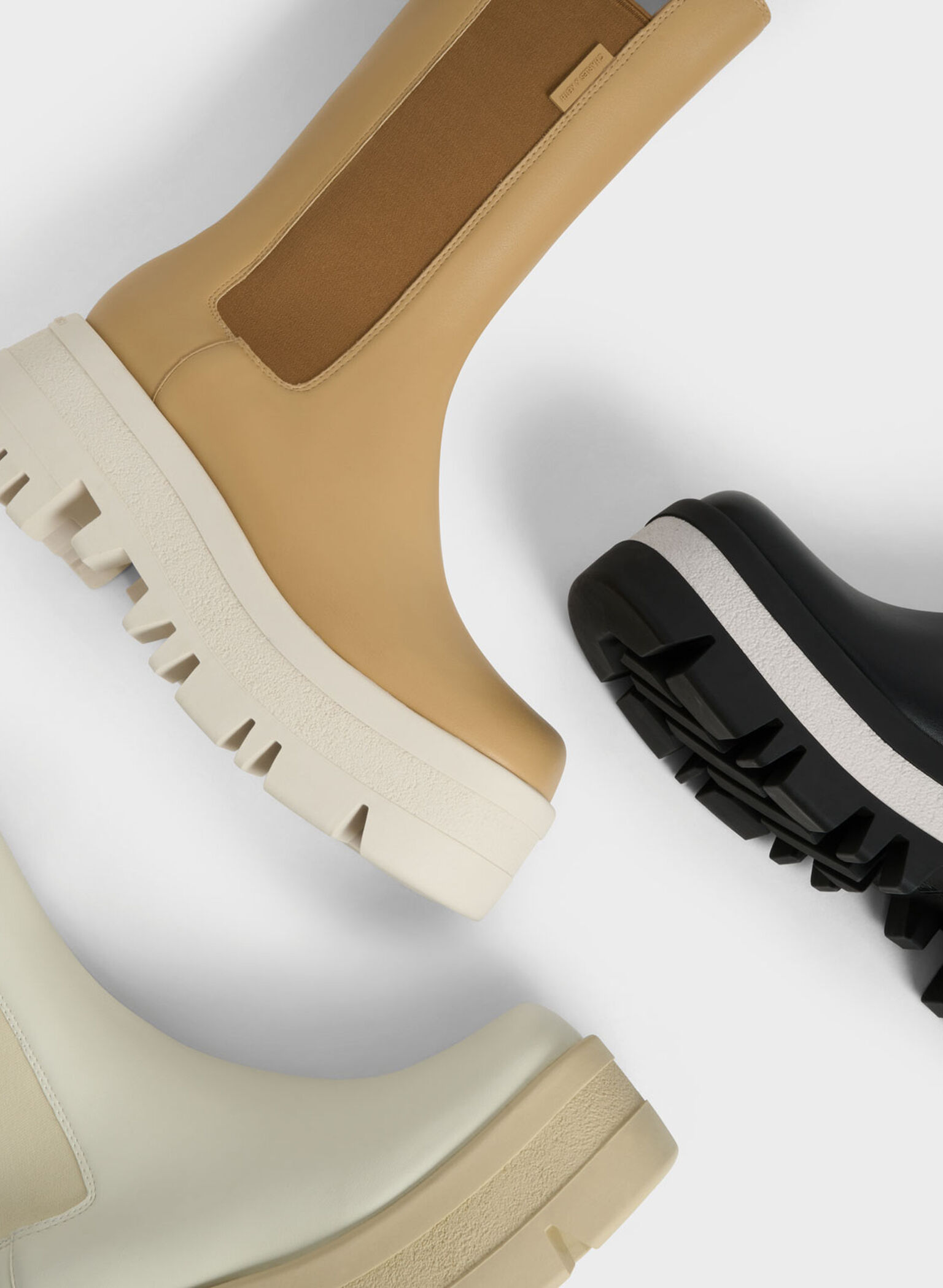 Rainier Platform Chelsea Boots, Sand, hi-res