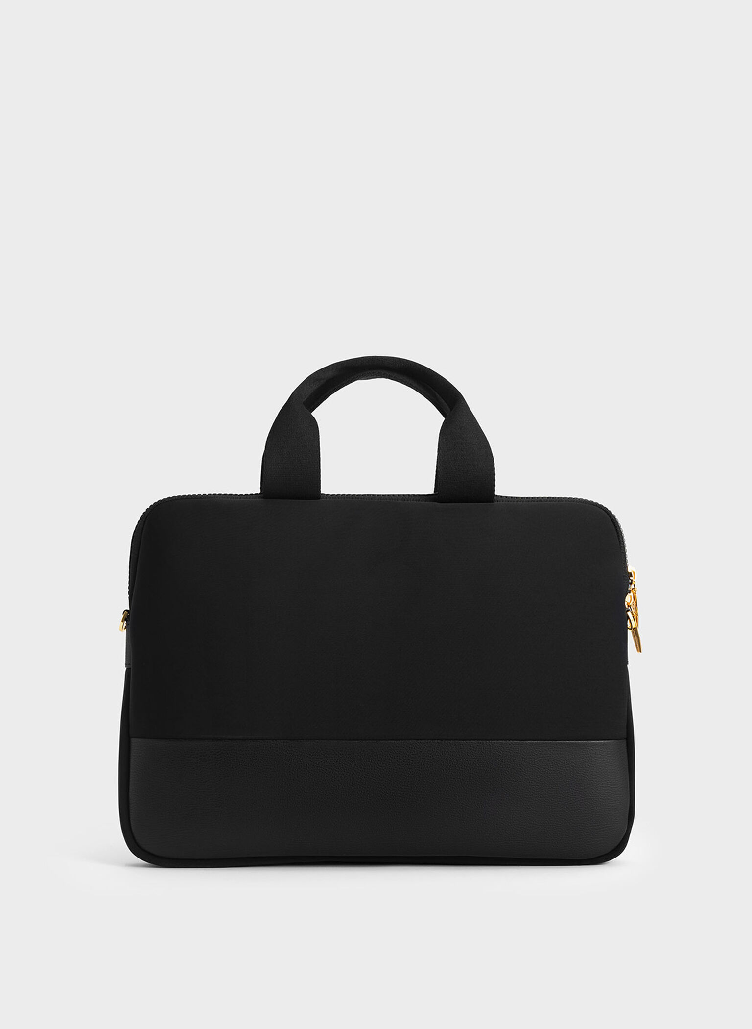 Textured Laptop Bag, Black, hi-res