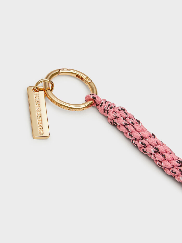 Braided Rope Charm, Guava Pink, hi-res