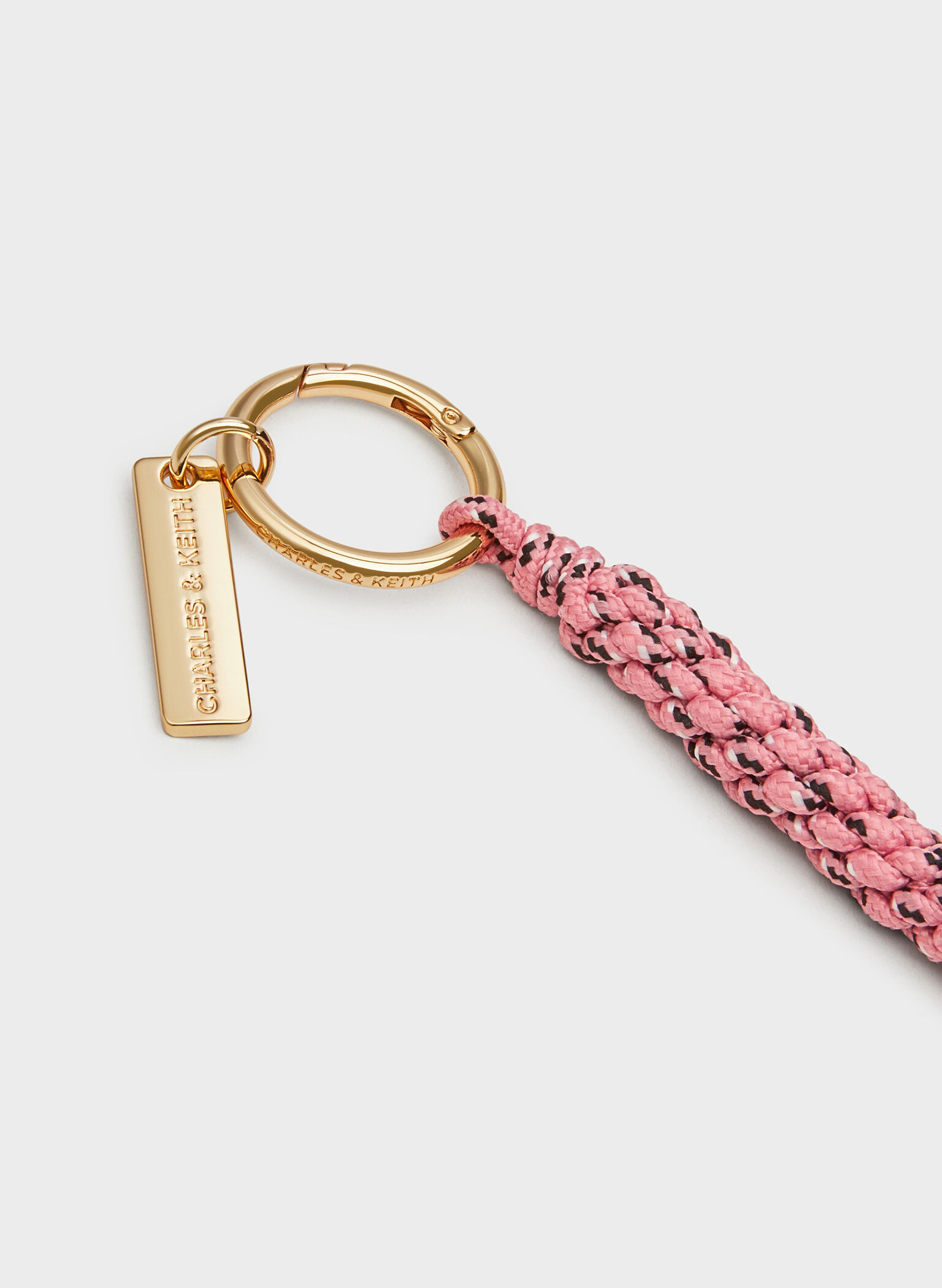 Braided Rope Charm, Guava Pink, hi-res