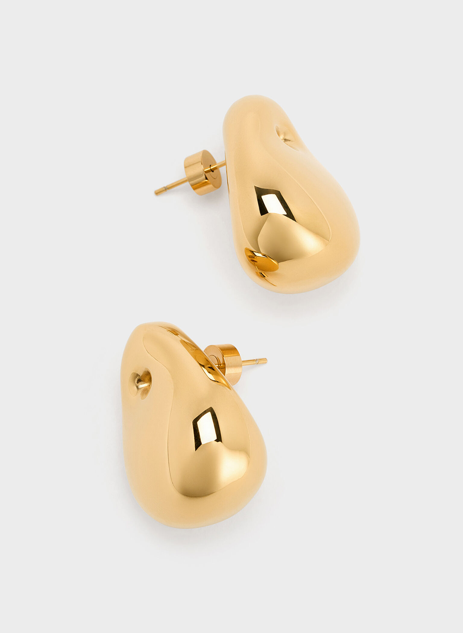 Eimear Teardrop Stud Earrings, Gold, hi-res