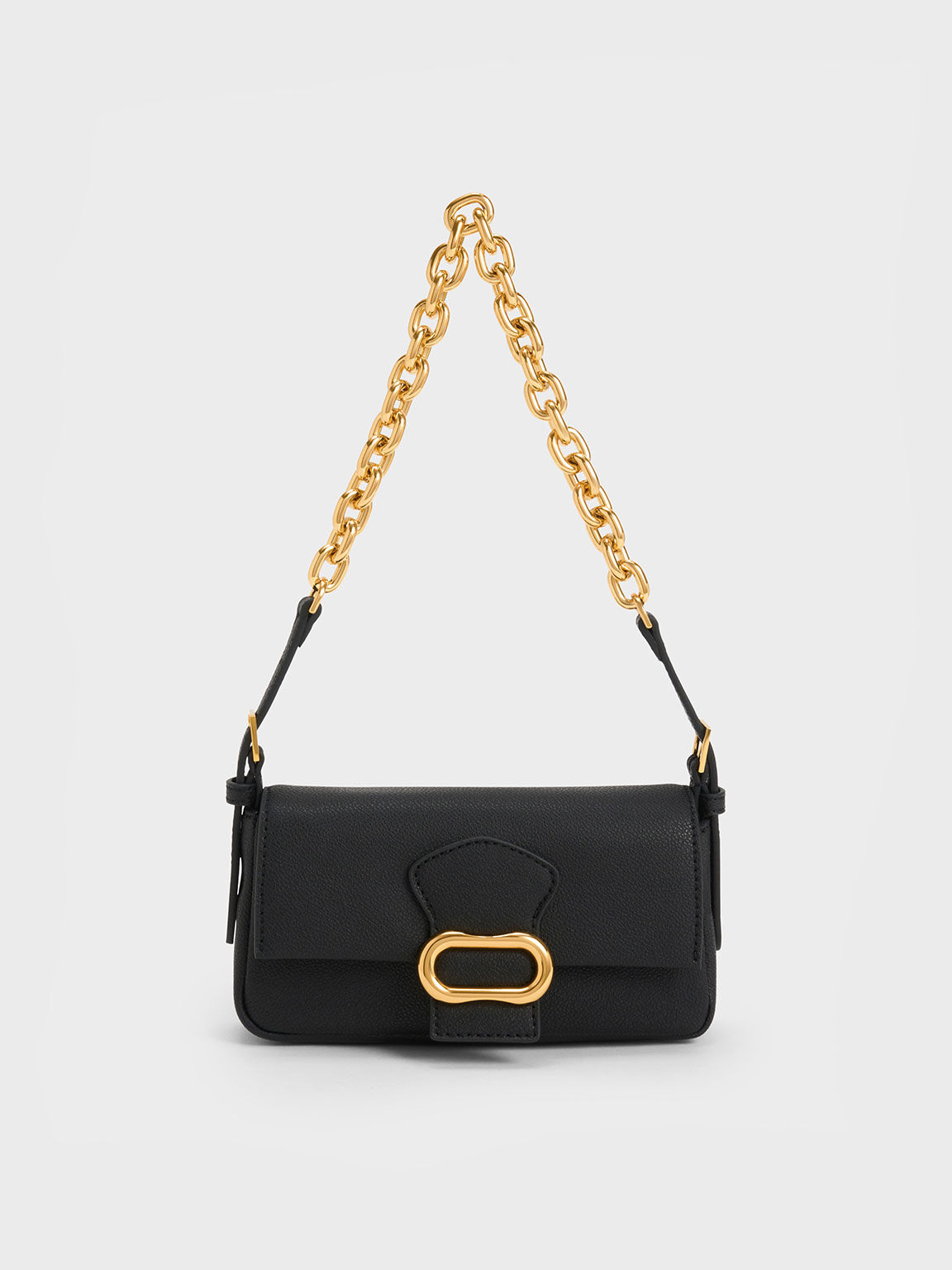 Charles and keith black outlet shoulder bag