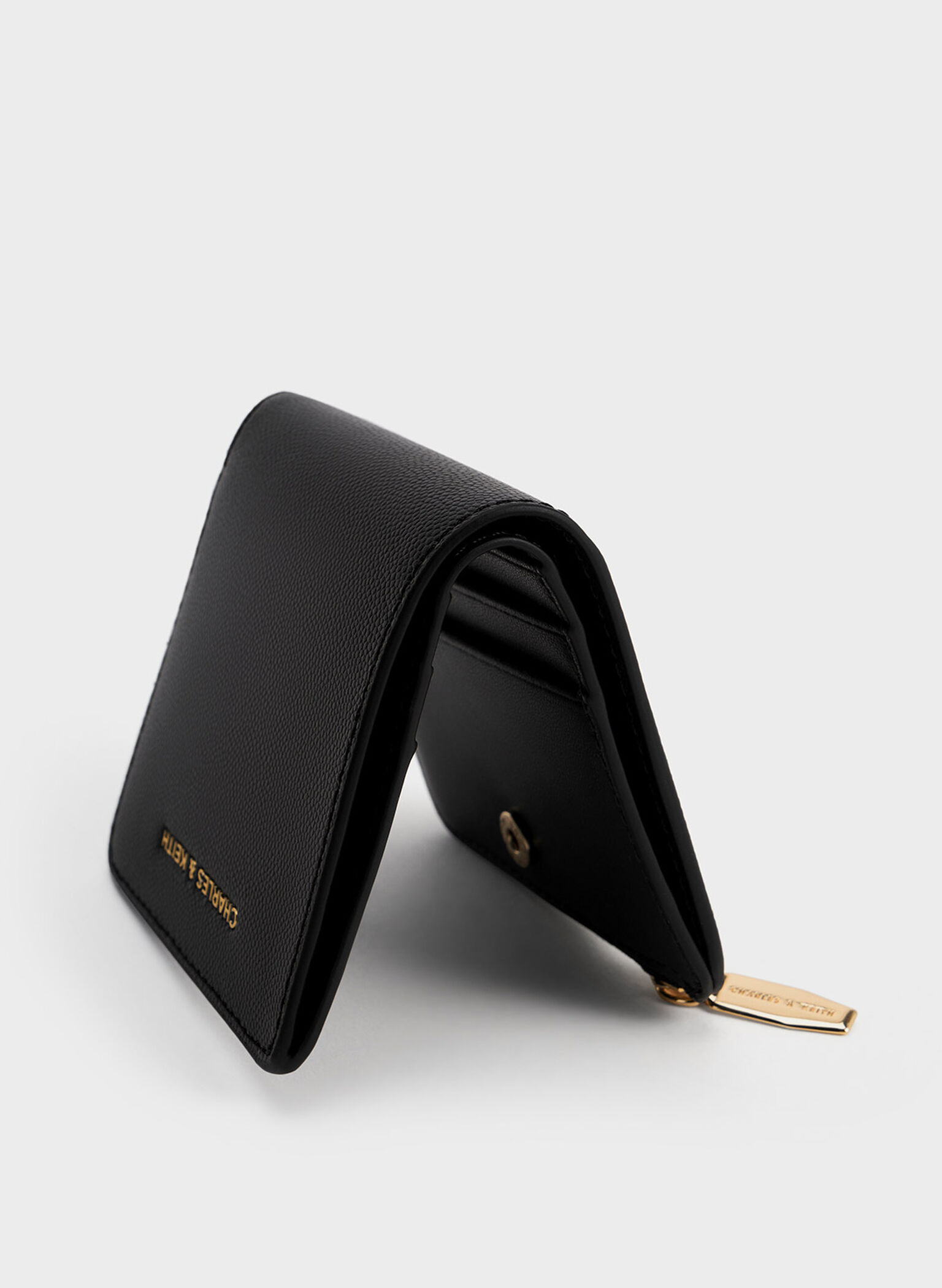 Keely Top Zip Small Wallet, Black, hi-res
