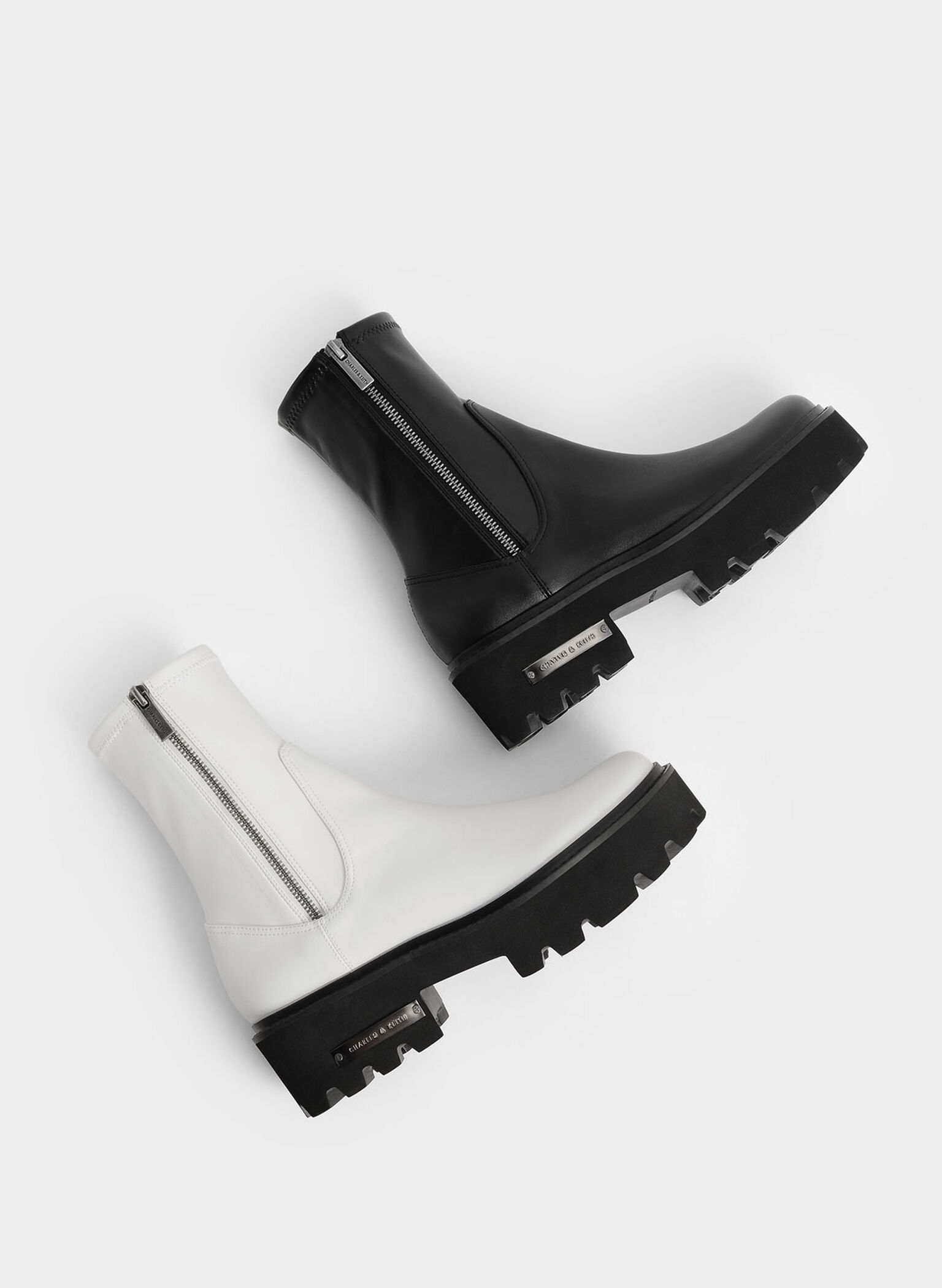 Imogen Side-Zip Ankle Boots, Black, hi-res