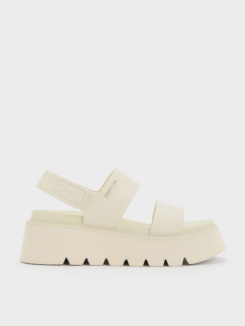 Jadis Chunky Flatform Sandals, Chalk, hi-res