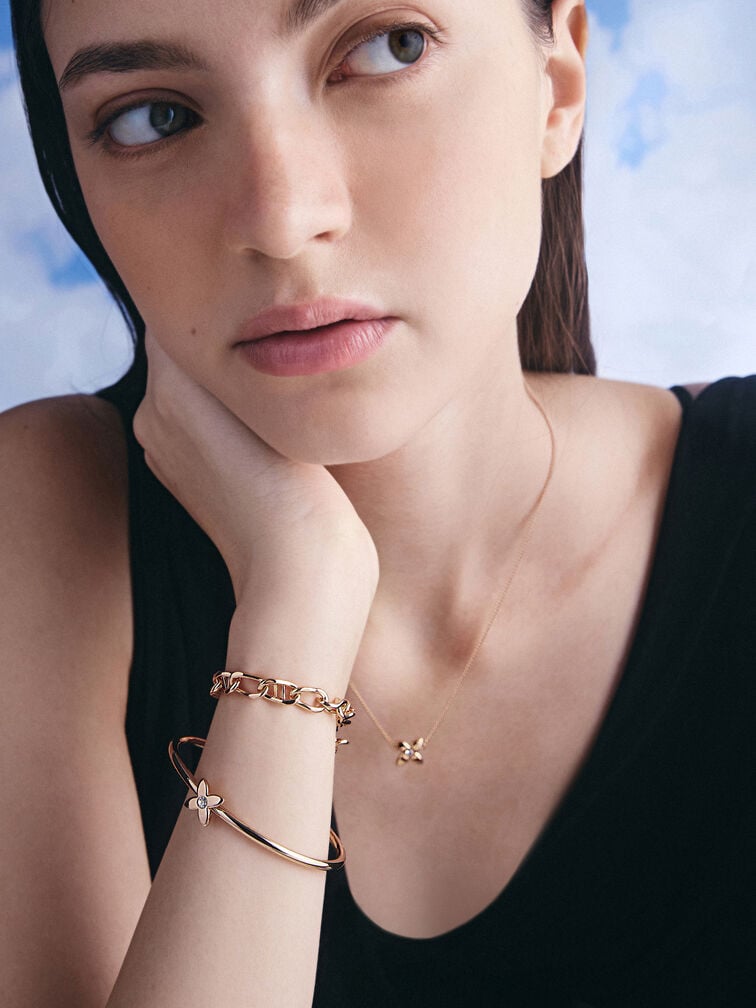 Nyra Mixed-Link Chain Bracelet, Rose Gold, hi-res