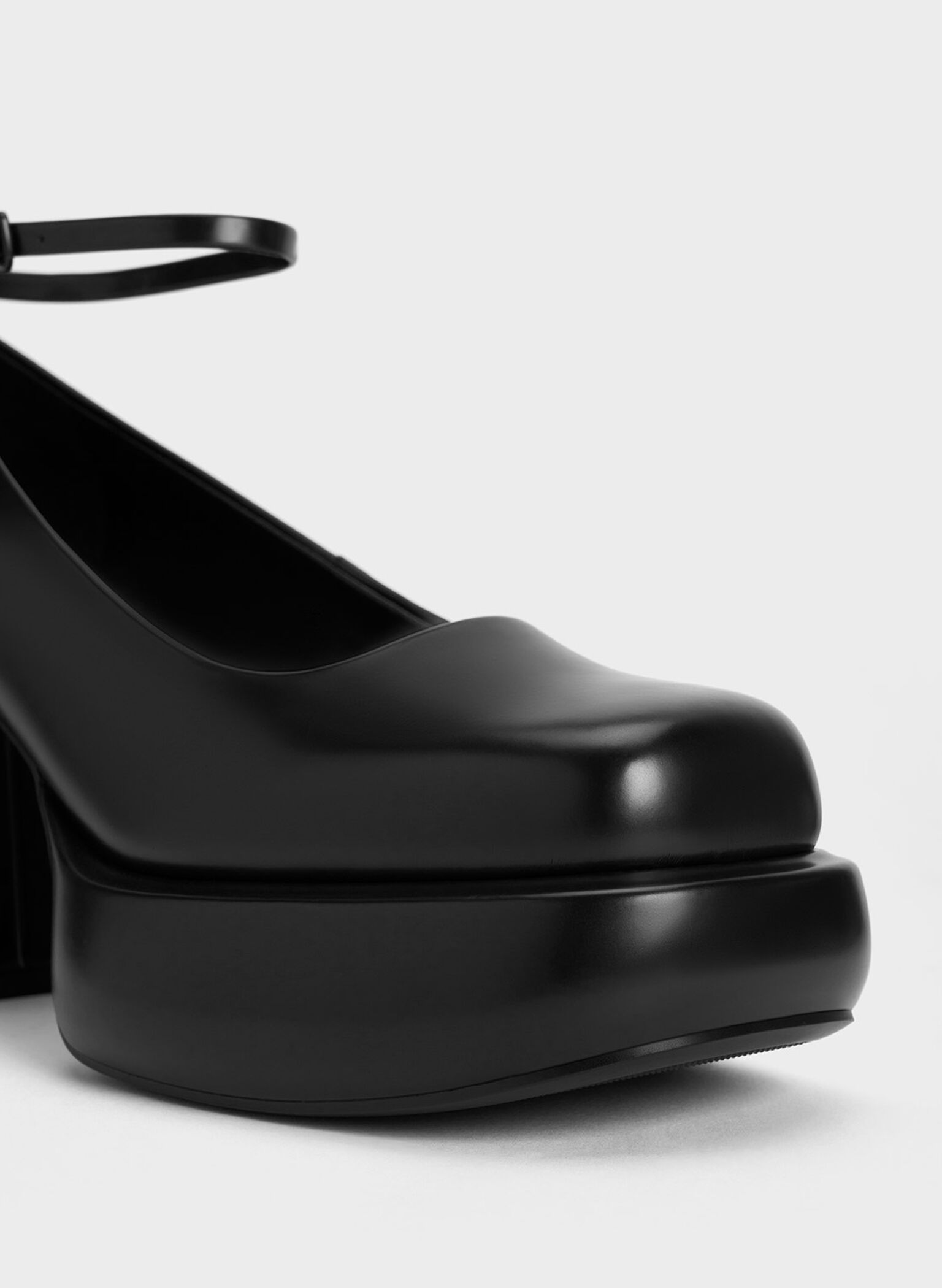 Monique Ankle-Strap Platform Pumps, Black Box, hi-res