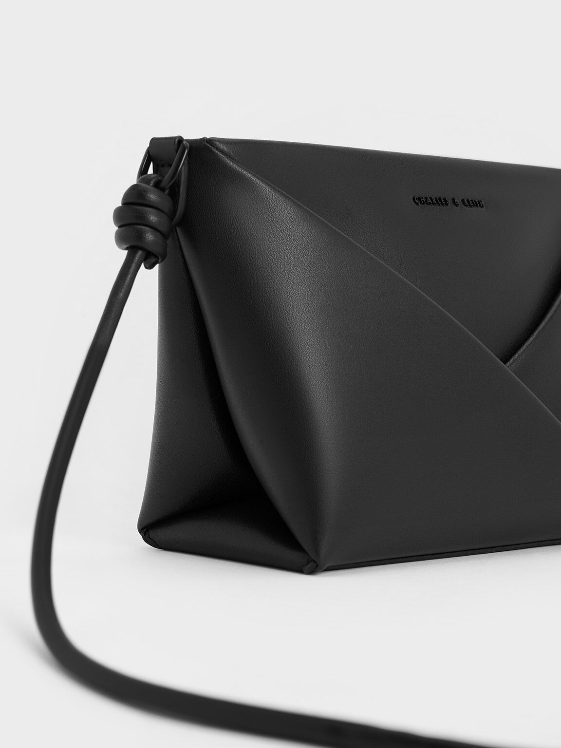 Midori Geometric Crossbody Bag Noir