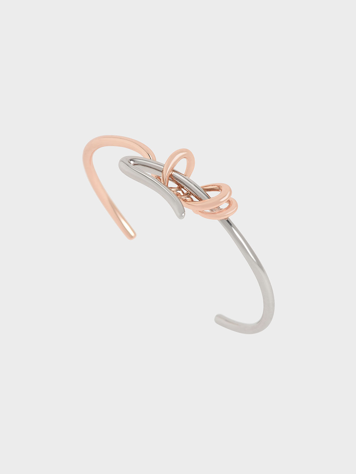 Two-Tone Sculptural Cuff Bracelet, Multi, hi-res