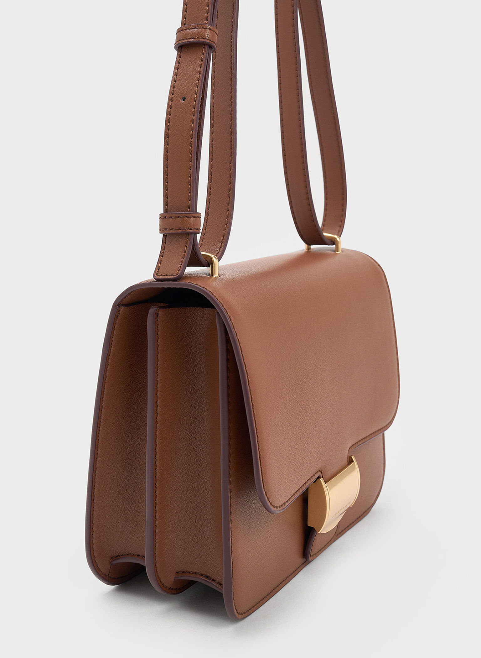 Violetta Boxy Bag, Chocolate, hi-res
