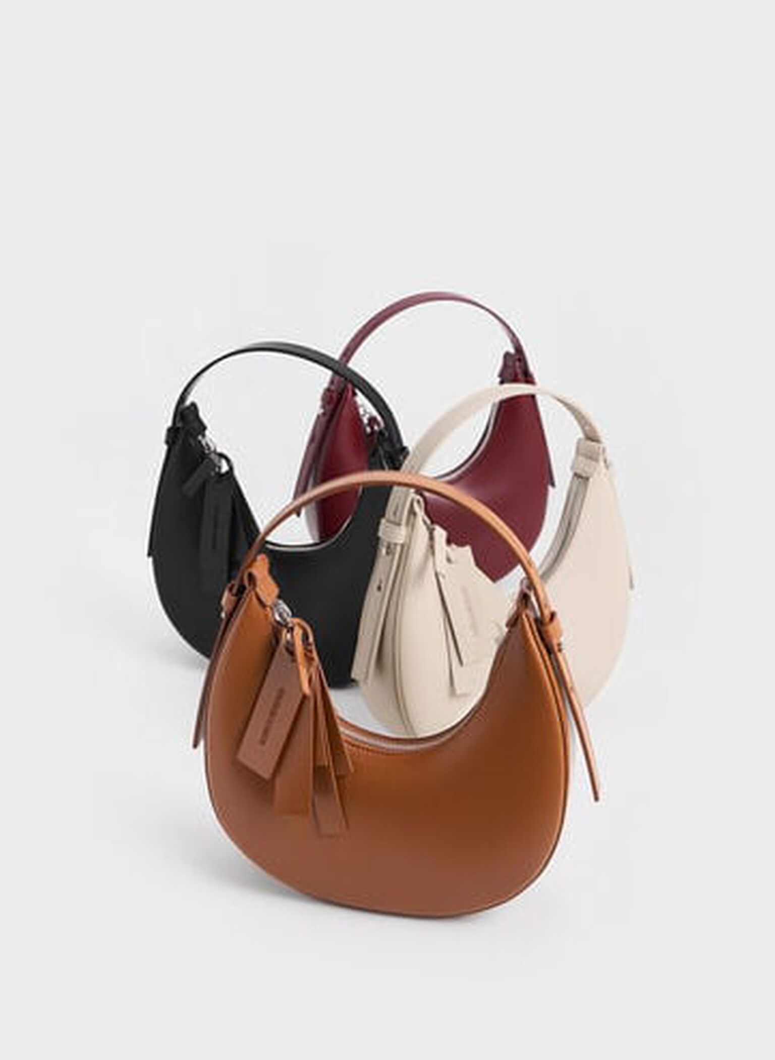Carey Crescent Hobo Bag, Oat, hi-res