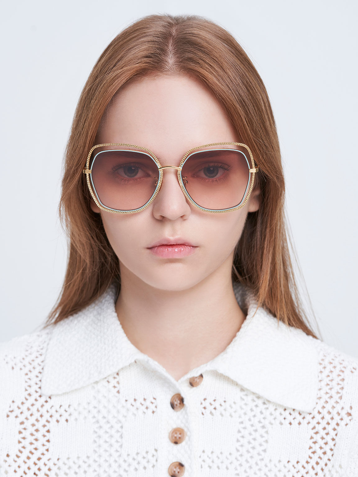 Double 2025 frame sunglasses