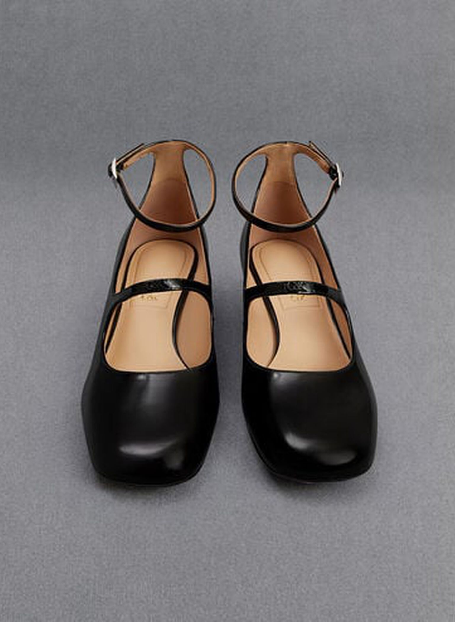 Claire Leather Mary Jane Pumps, Black Box, hi-res