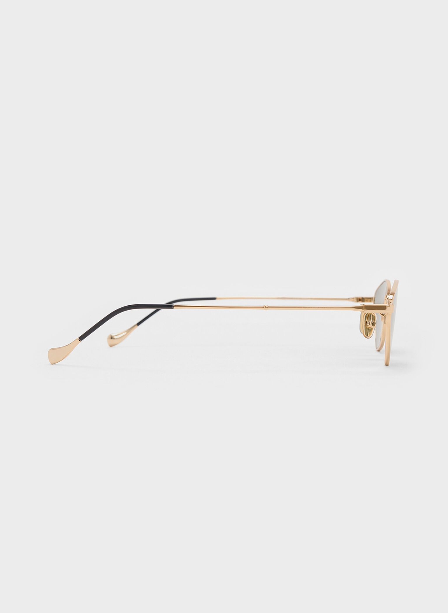 Jax Metal-Frame Geometric Sunglasses, Gold, hi-res