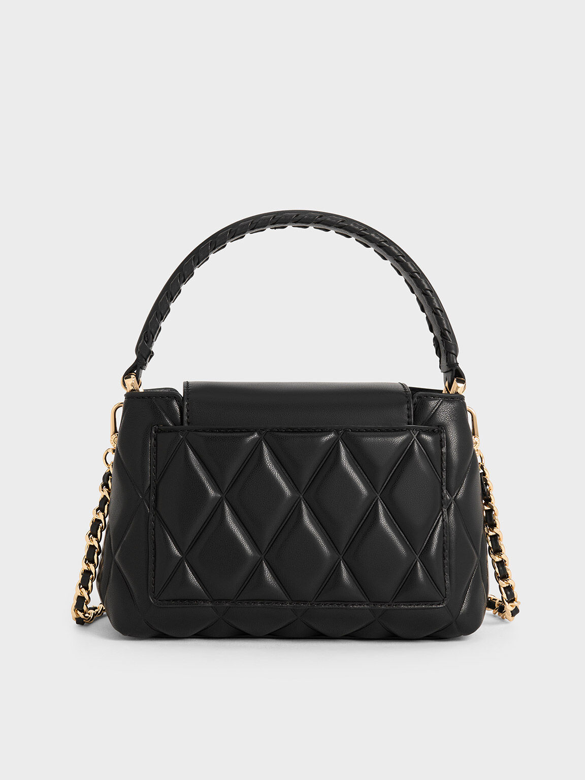 Braided handle handbag store