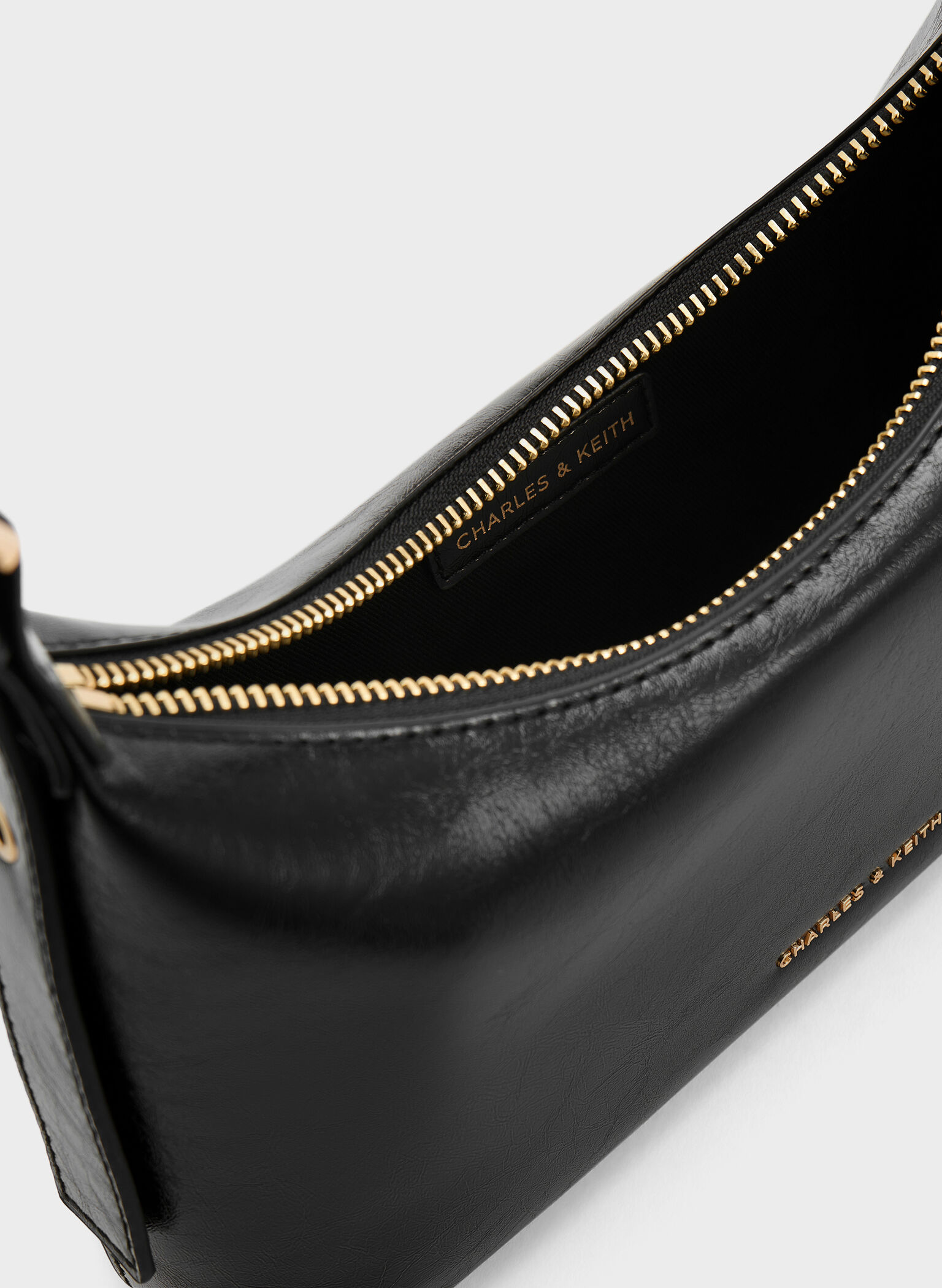 Atwood Chain-Embellished Shoulder Bag, Black, hi-res