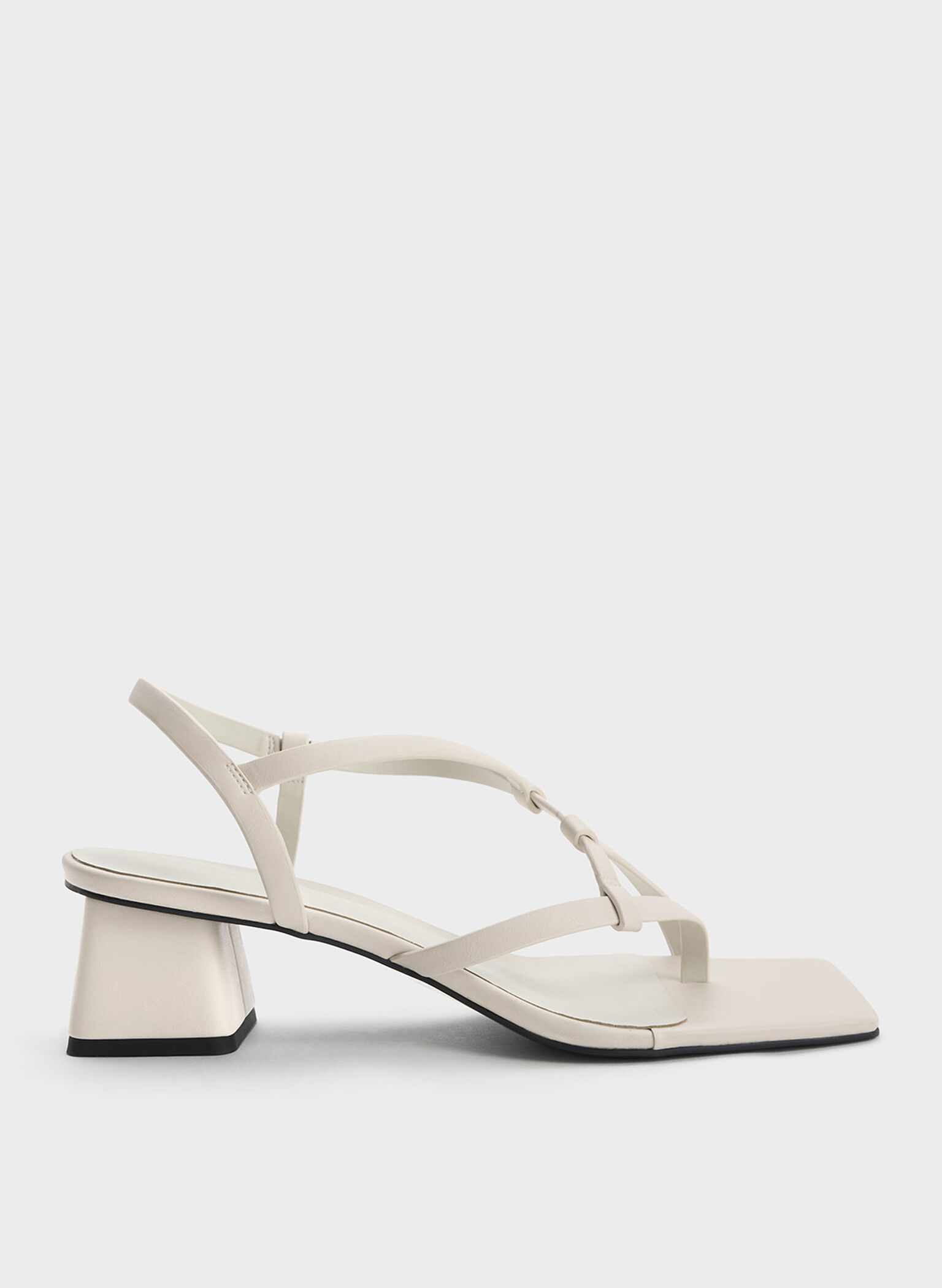 Asymmetric Interwoven Thong Sandals, Chalk, hi-res