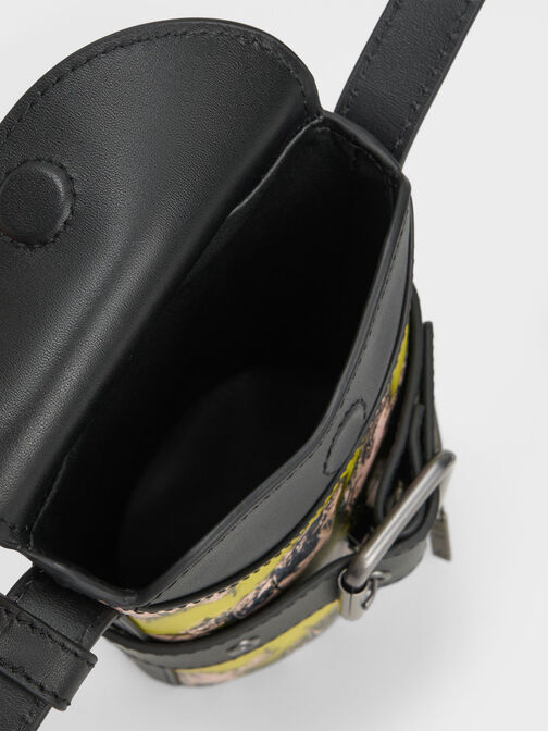 Jules Leather Belted Bucket Bag, Multi, hi-res