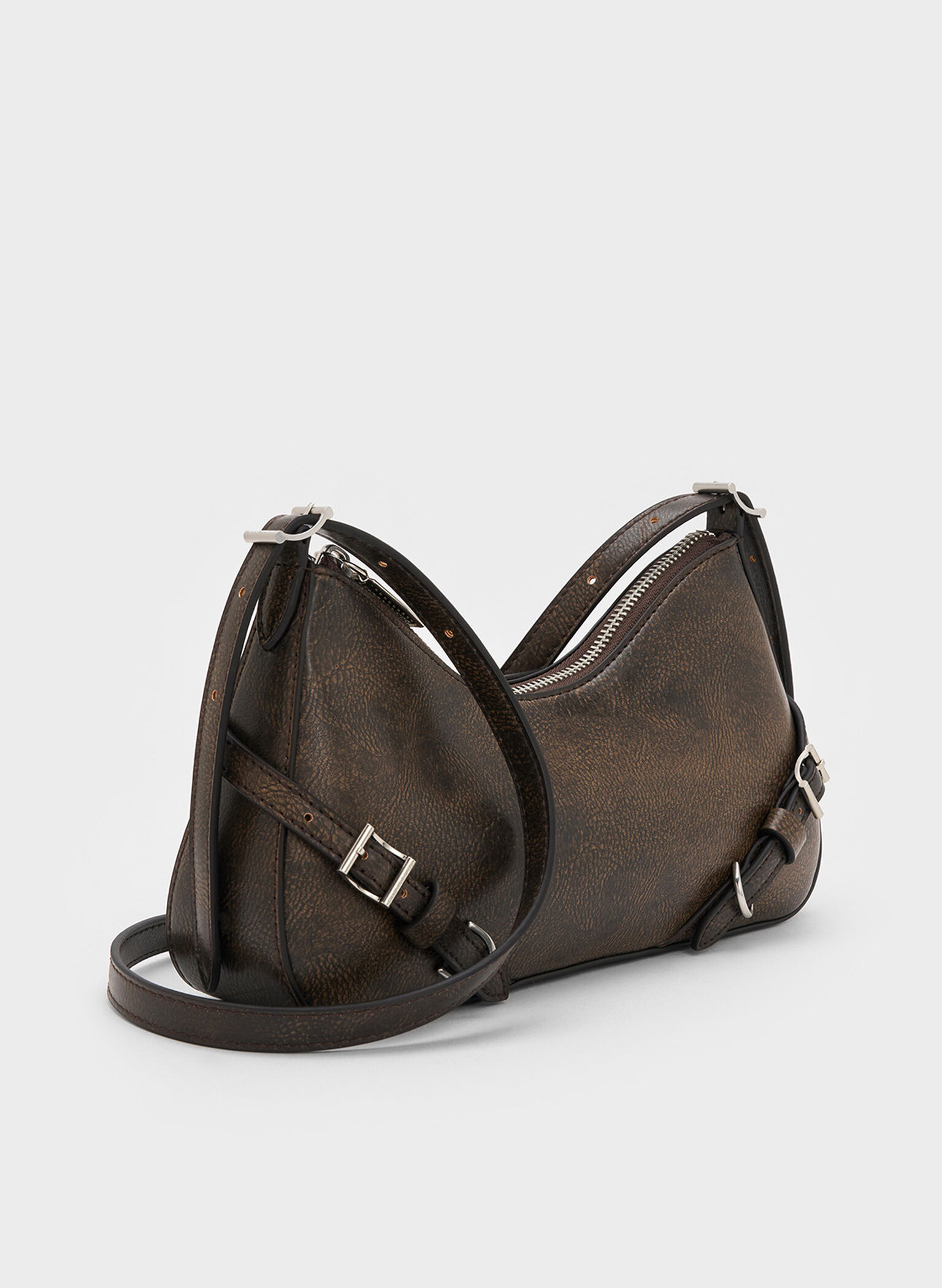 Sloane Shoulder Bag, Dark Brown, hi-res
