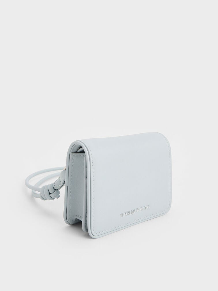 Lyla Knotted-Strap Wallet, Sea Salt Blue, hi-res