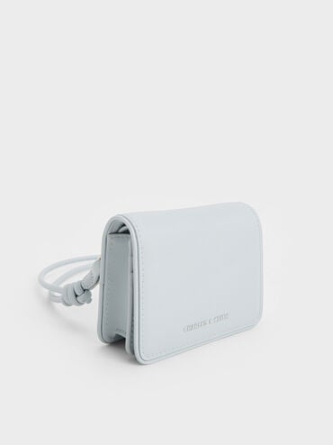 Lyla Knotted-Strap Wallet, Sea Salt Blue, hi-res