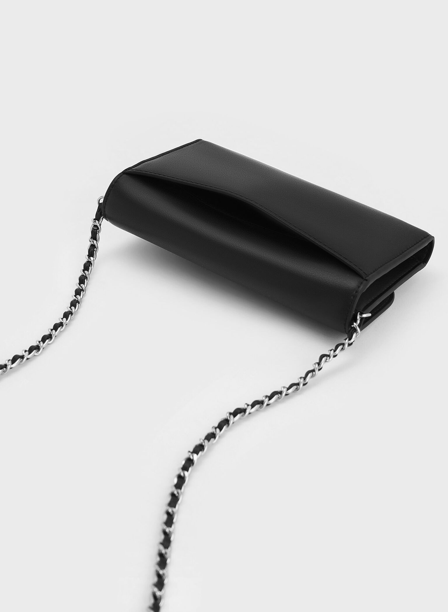 Octavia Front Flap Long Wallet, Noir, hi-res