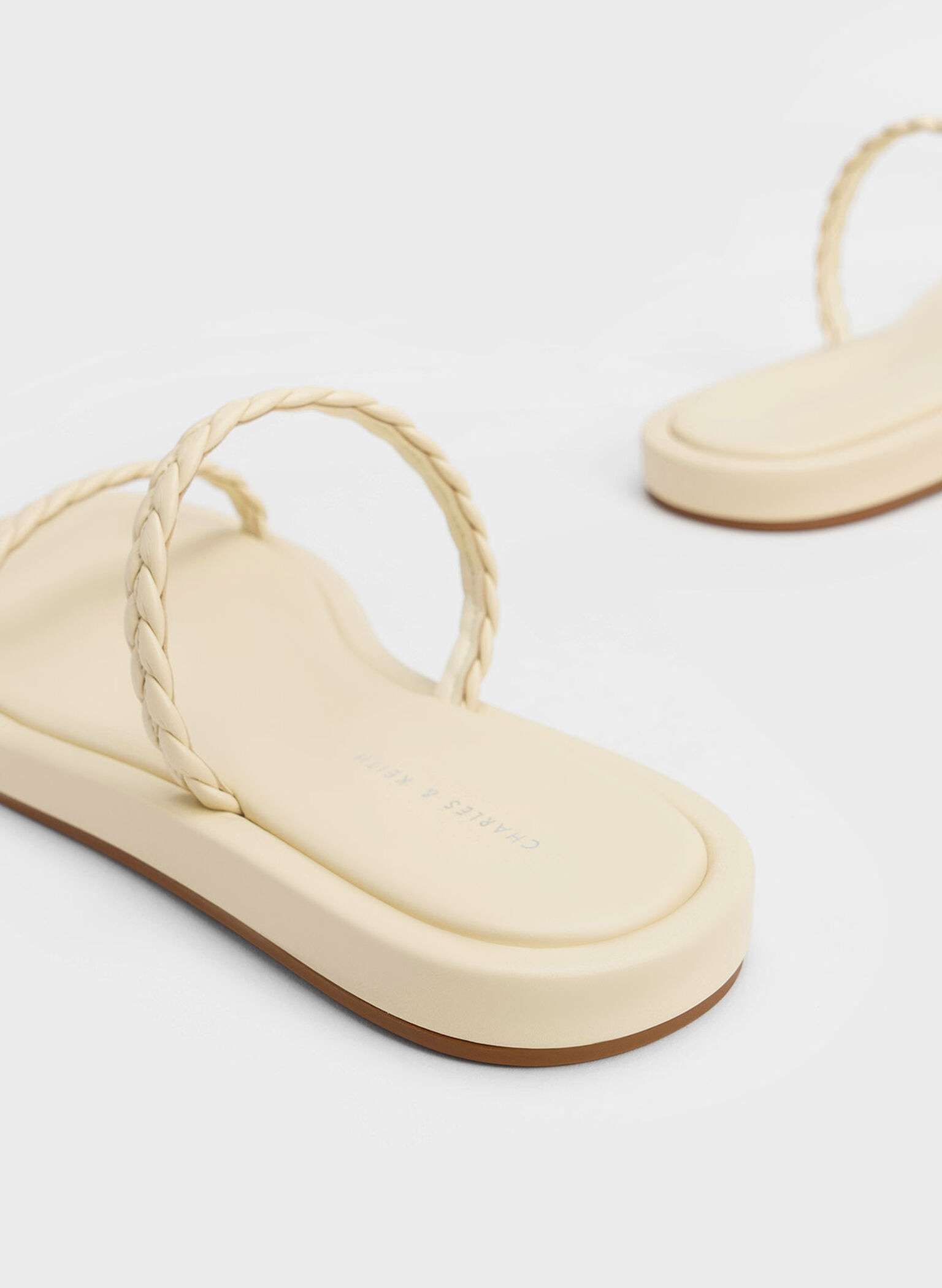 Braided Slides, Butter, hi-res