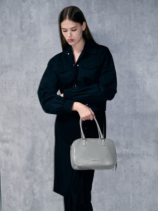 Sianna Bowling Bag, Grey, hi-res