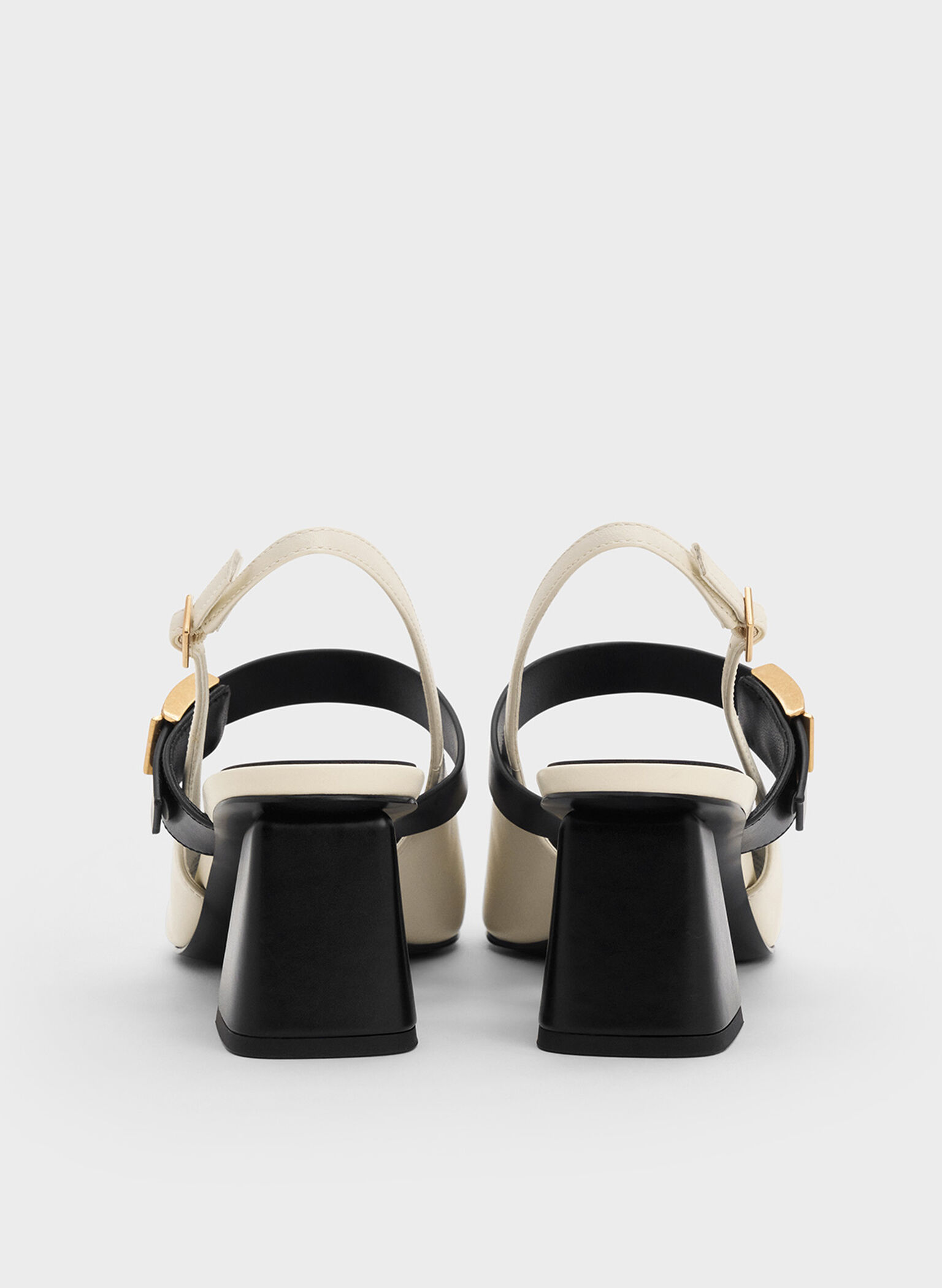 Yvette Mary Jane Slingback Pumps, Chalk, hi-res