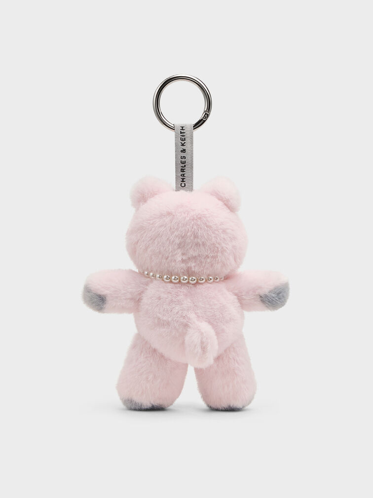 Dodie Heart-Necklace Pink Bear Charm, Multi, hi-res