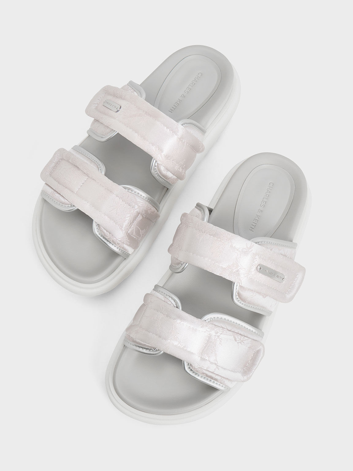 Silver slide new arrivals sandals