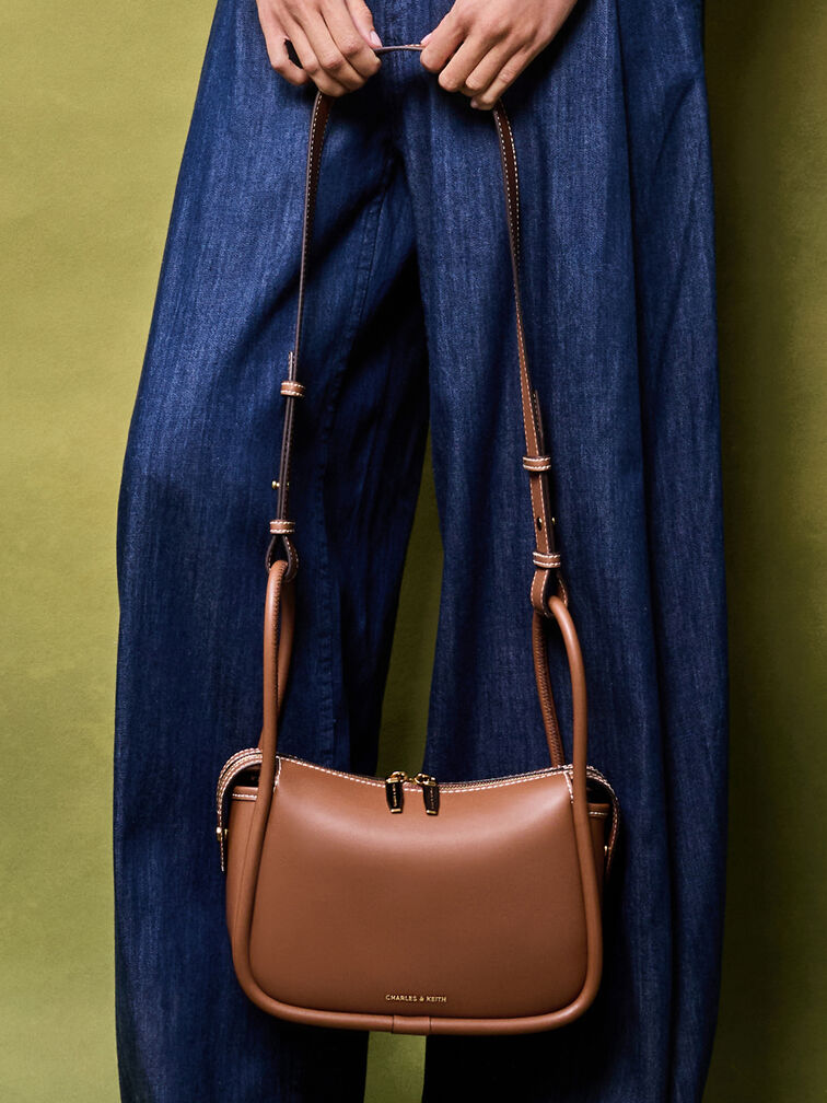 Lyla Shoulder Bag, Chocolate, hi-res