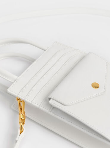 Este Belted Phone Pouch, White, hi-res