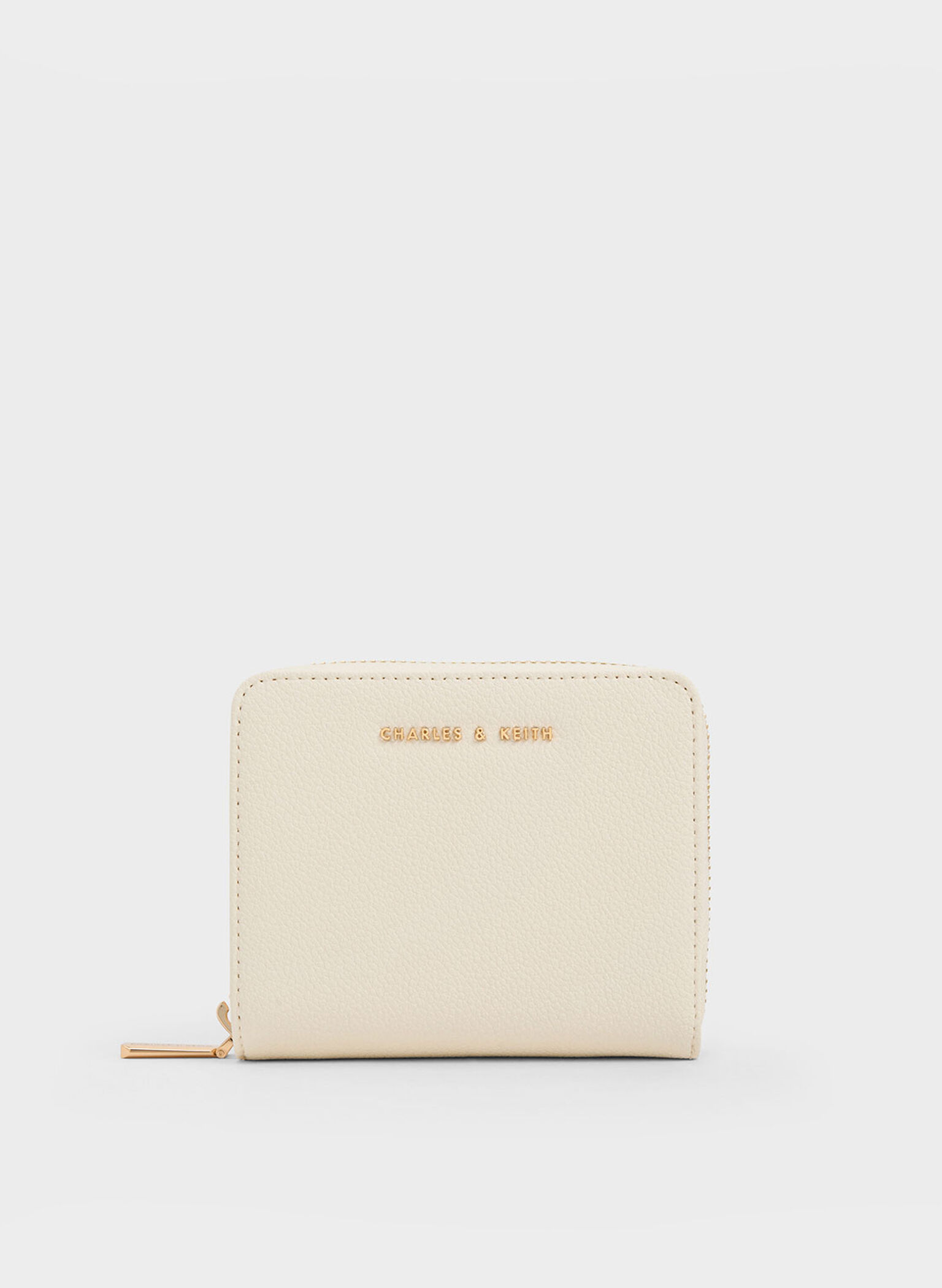 Finley Zip-Around Small Wallet, Cream, hi-res