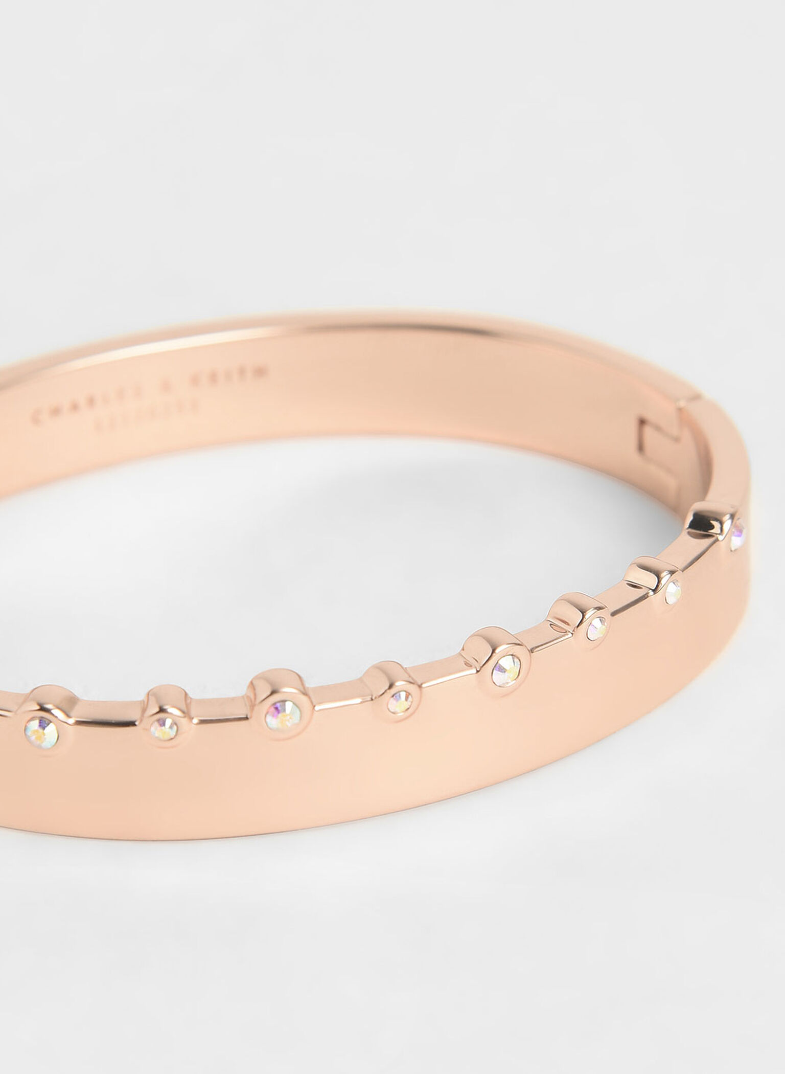 Swarovski® Crystal Studded Bracelet, Rose Gold, hi-res