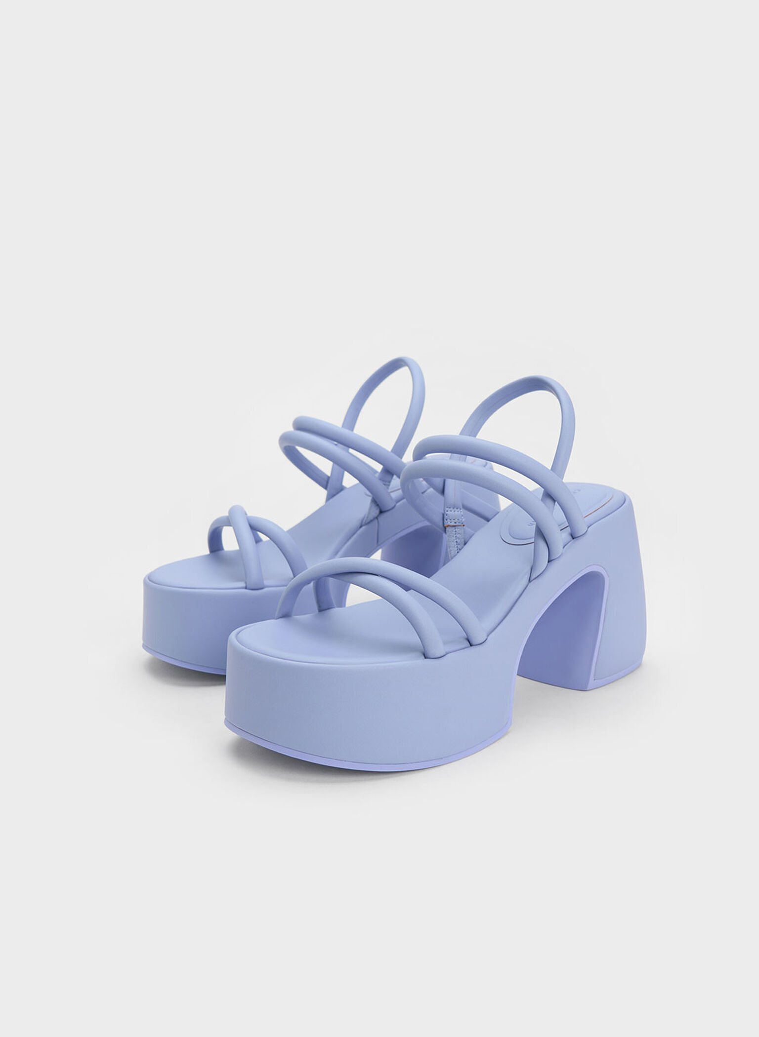 Nerissa Tubular Platform Sandals​, Lilac, hi-res