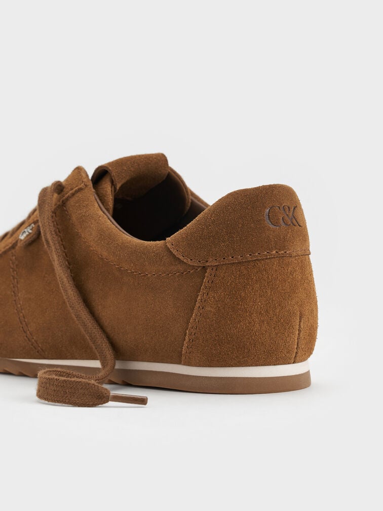 Jace Suede Sneakers, Brown, hi-res