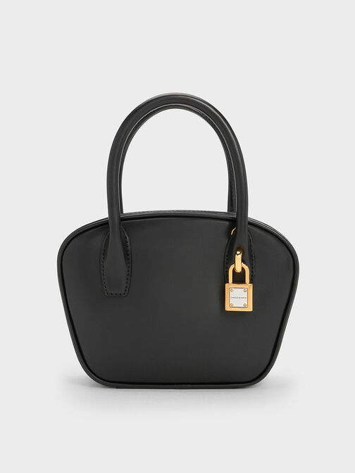 Suki Padlock Tote Bag, Black, hi-res